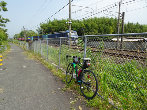 列車と記念撮影