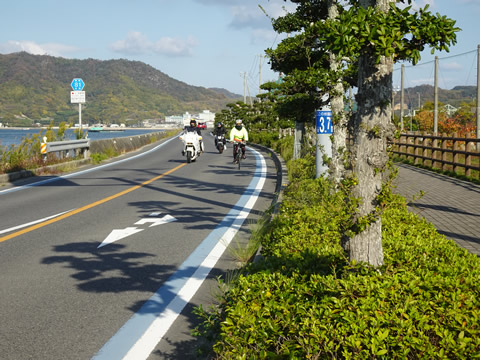 生口島の海岸線