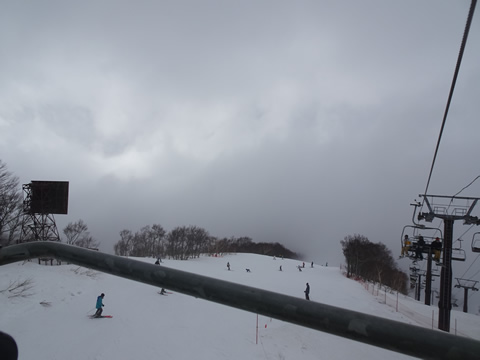 間でガスが切れます。人は少な目