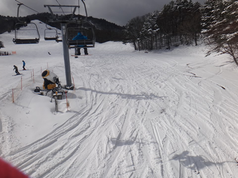 トリプルリフト下も復帰してました