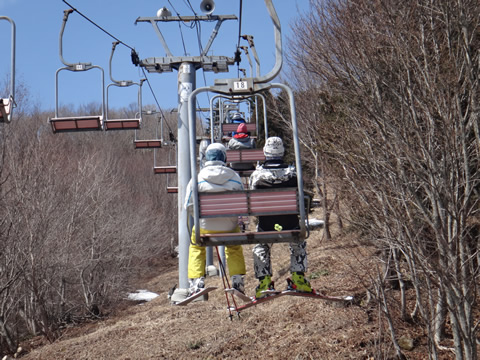 Kさんが乗ってるリフト