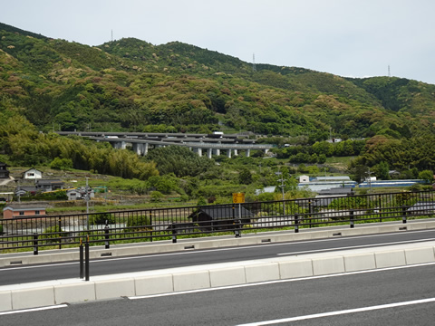 山陽自動車道と富海PAです